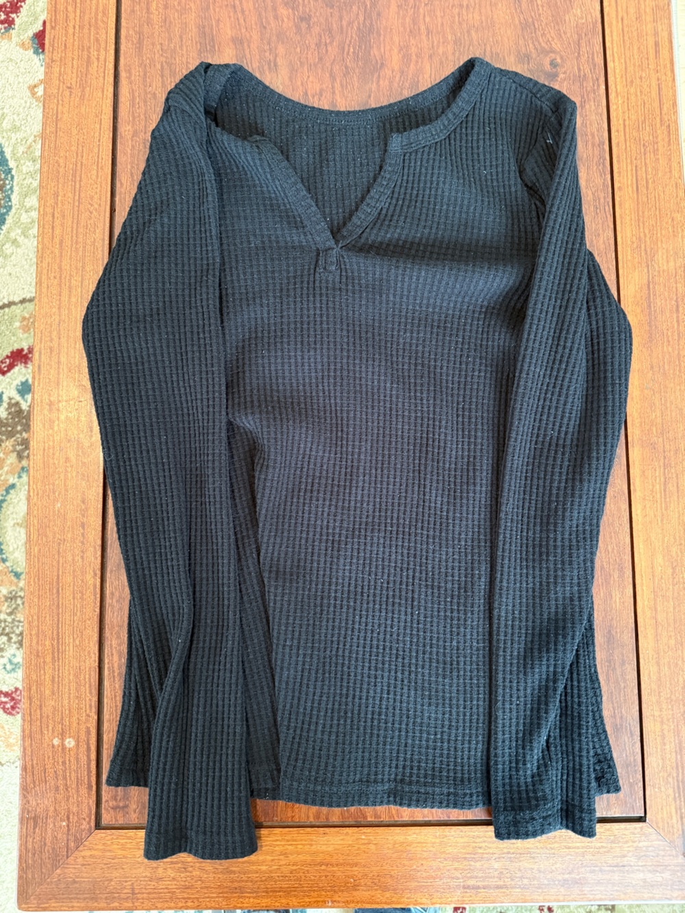 Black V Neck Blouse